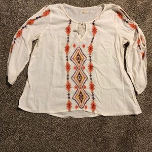 An old worn once Hollister long sleeve